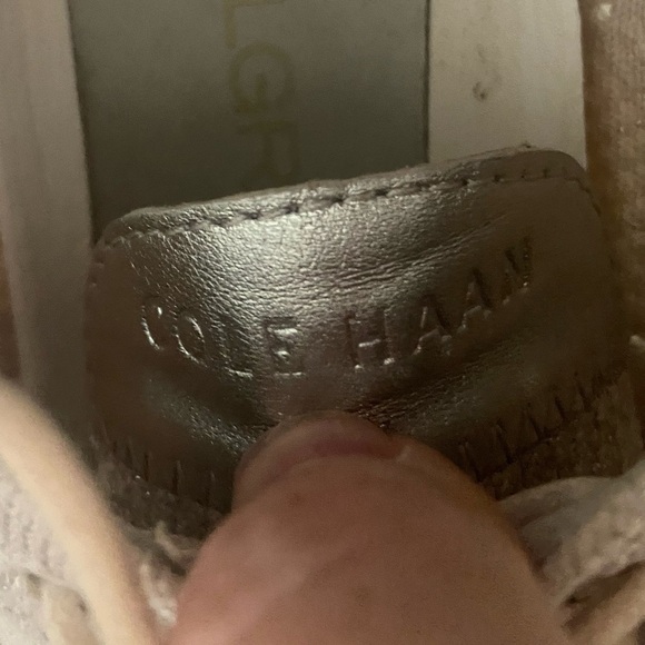 Cole Haan EUC zerogrand wingtip oxford metallic dress sneakers size 8 - Picture 3 of 9